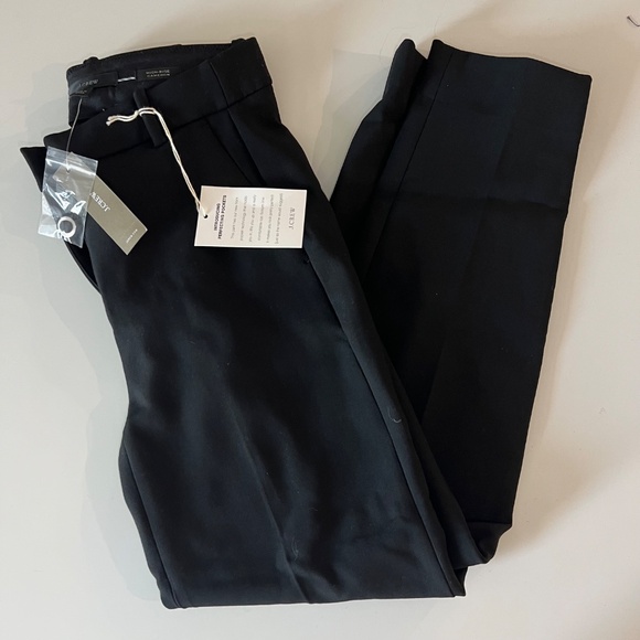 NWT J. Crew High Rise Cameron Pant in Black, size OP Four Season Stretch - Picture 4 of 5
